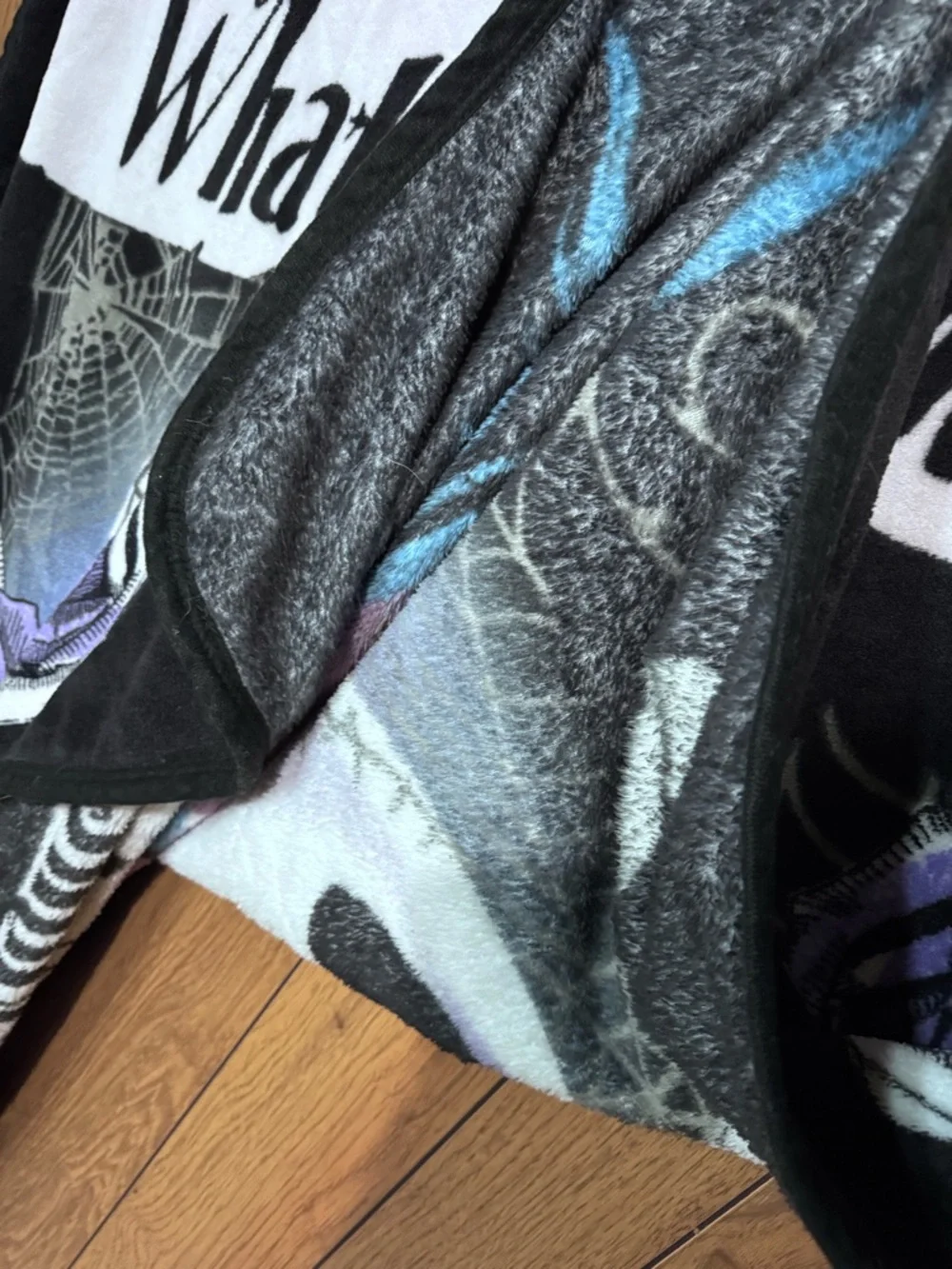 What a Wonderful Nightmare Jack Skellington‎ Blanket - Black with Purple Accents